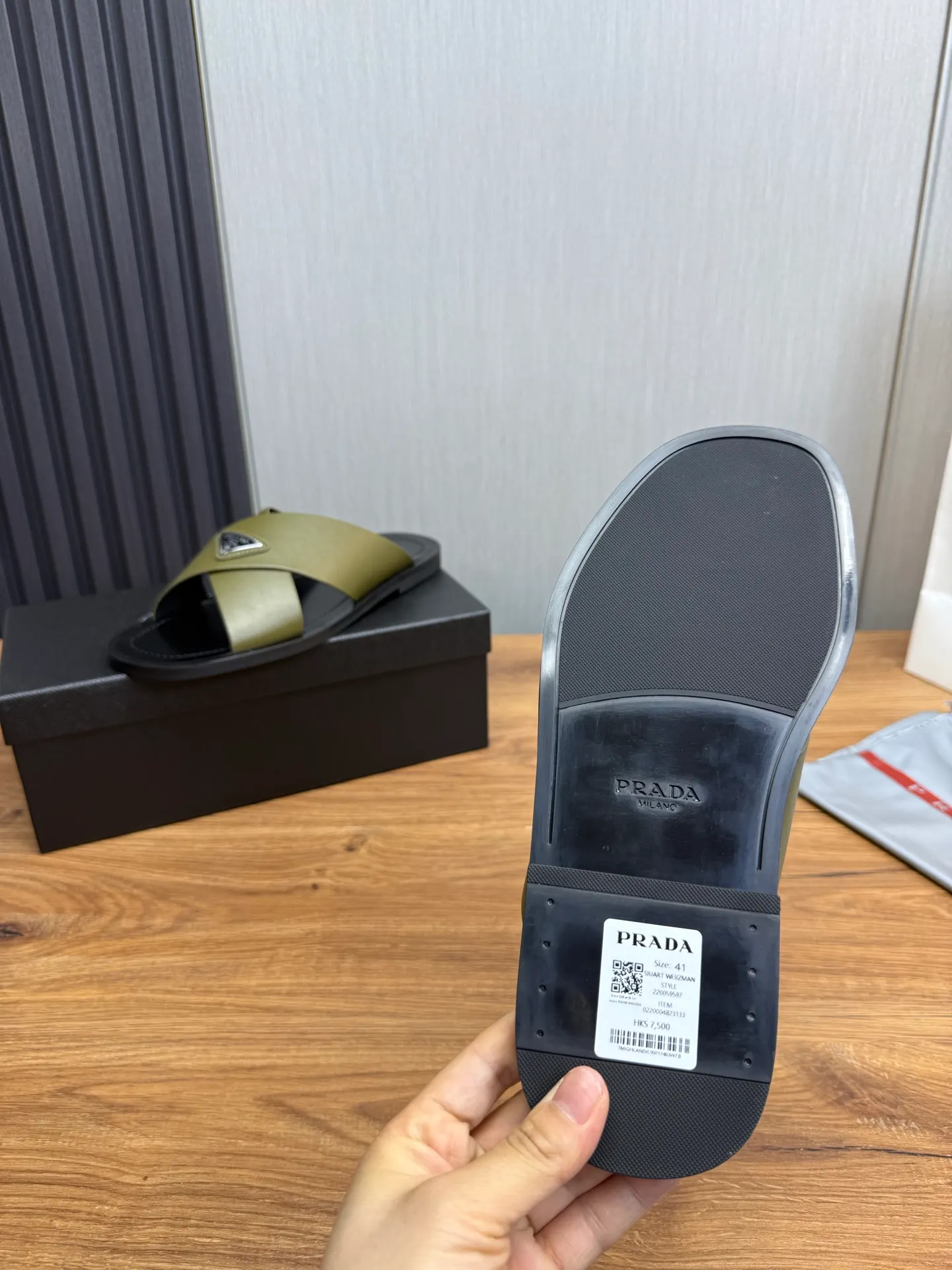Factory price 340💰 ＰＲＡＤＡPrada - popular men's slippers hot sale 🔥 🩴Official website one to one production 38-45 sizes 45 46 🉑️Customized!